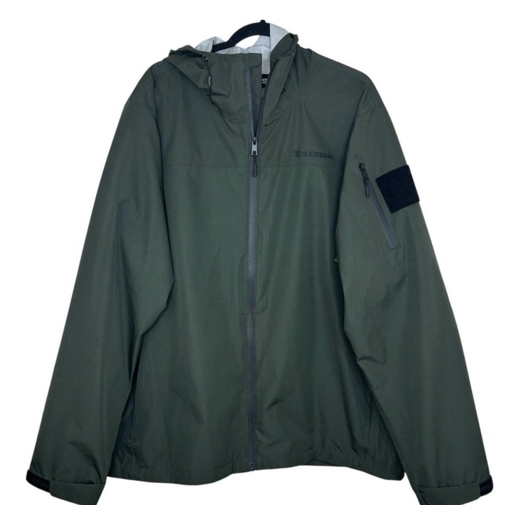 BAERSkin Tactical Waterproof Softshell Hooded Mens Jacket XL Green 2540304 - Picture 2 of 10